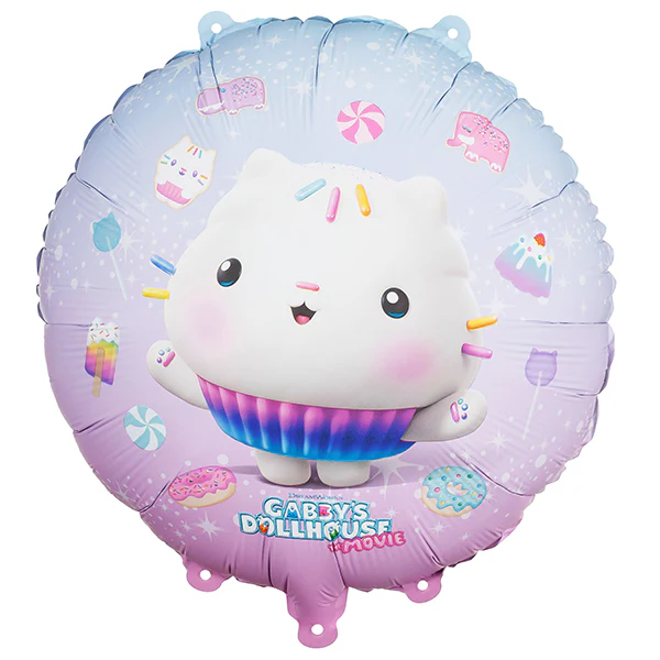 18" Gabby's Dollhouse Cakey Foil Birthday Party Balloons