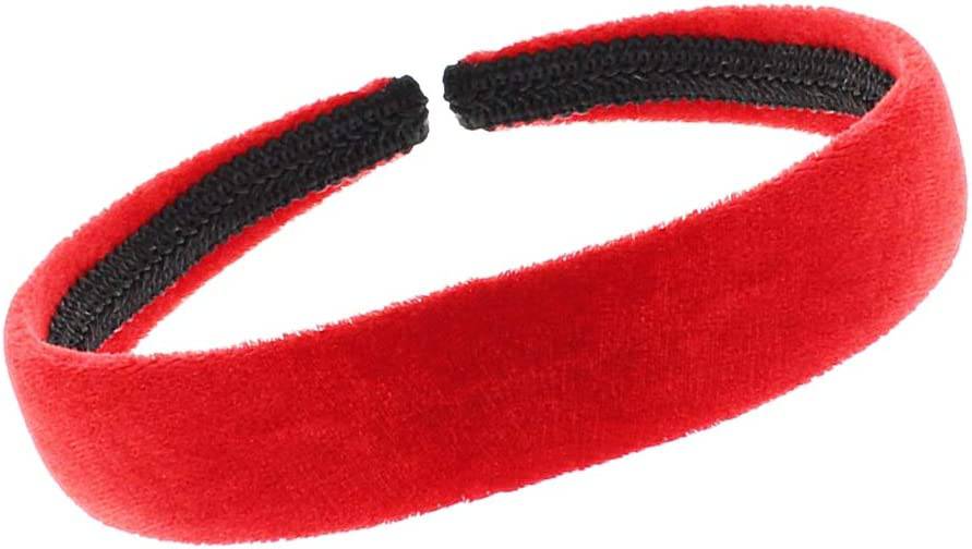 2.5cm Wide Red Velvet Alice Band