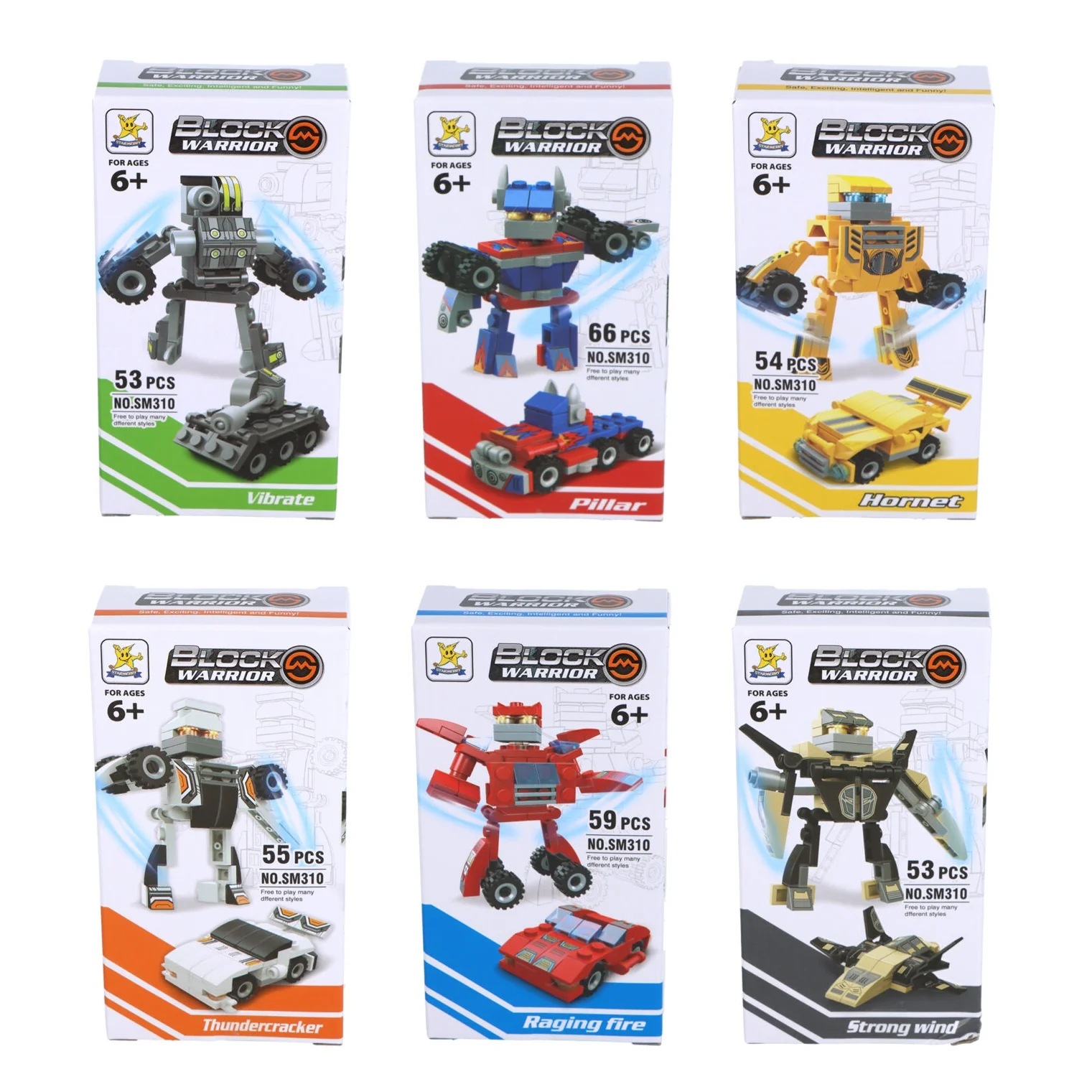 2 in 1 Transforming Robot Warrior Building Block Brick Kit - Image 2