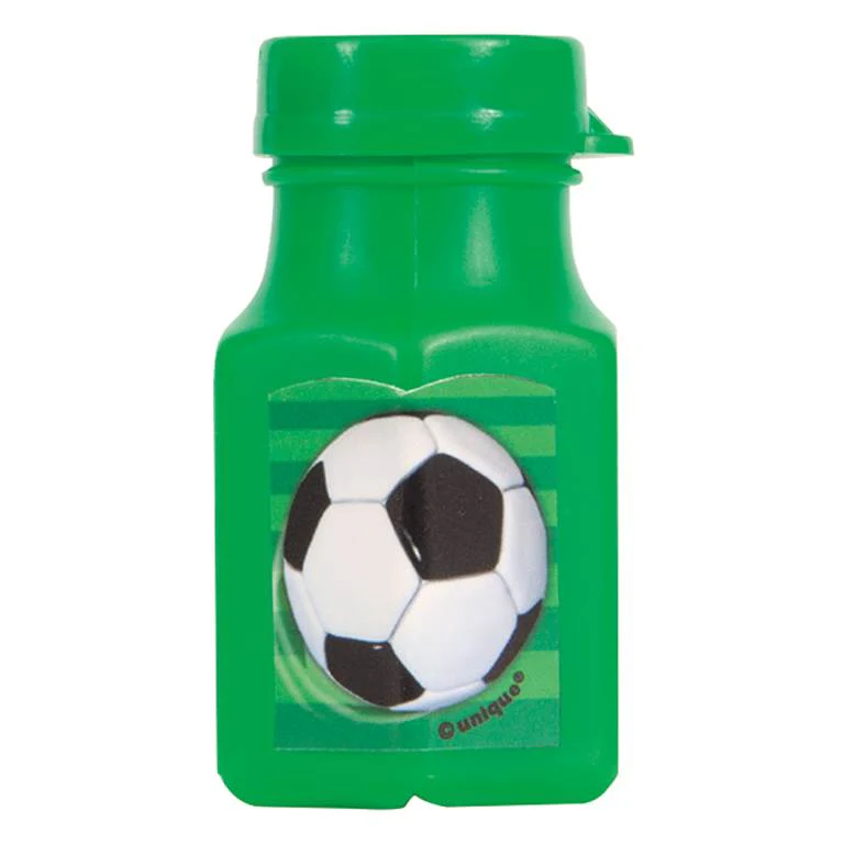 3D Football Mini Bubbles & Wand (Pack of 4)