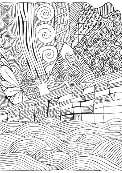A4 Colouring Word Search Book Adult Colouring Book - Image 3