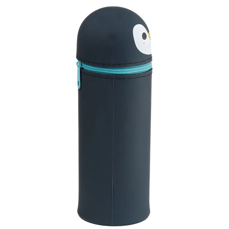 Adoramals Kawaii 2-in-1 Silicone Pencil Case - Penguin - Image 4