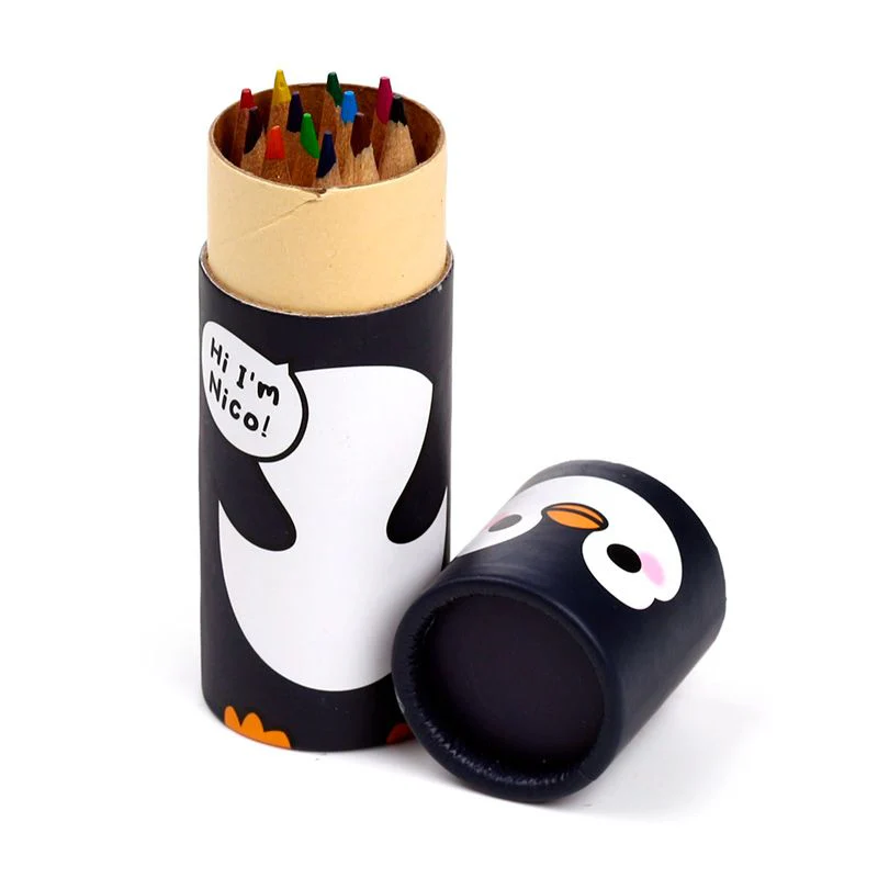 Adoramals Penguin Pencil Pot with 12 Colouring Pencils - Image 2