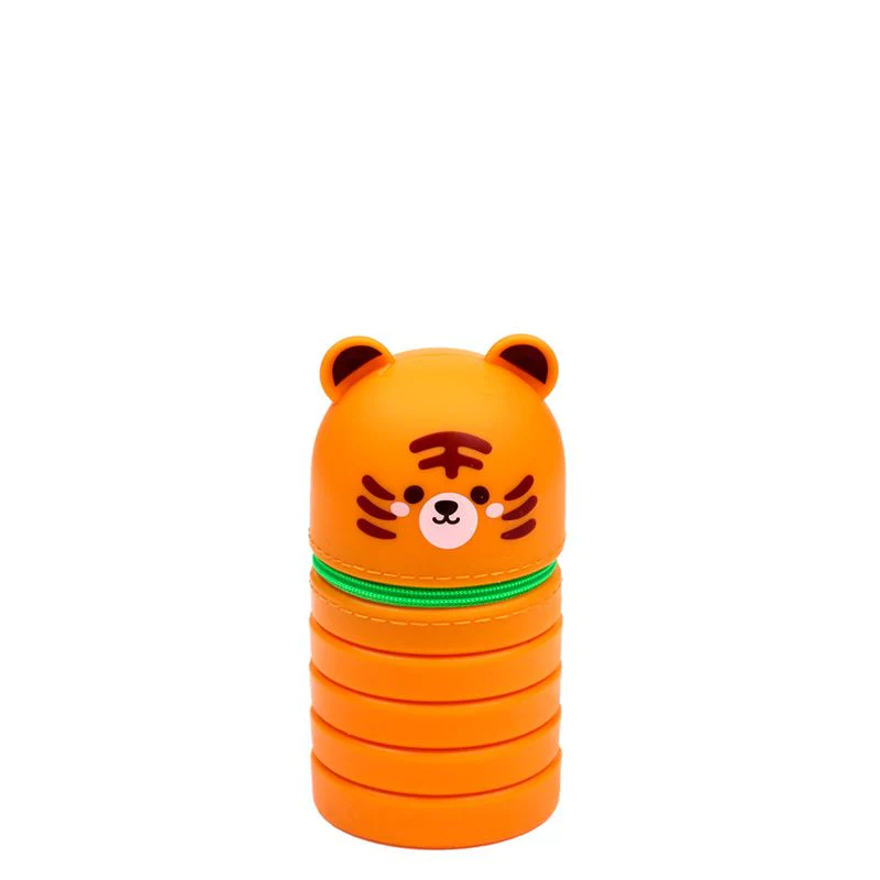 Adoramals Tiger Pop Up Silicone Pencil Case - Image 3