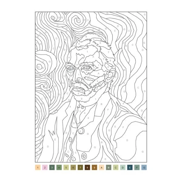 Advanced Colour by Numbers Book - Image 2