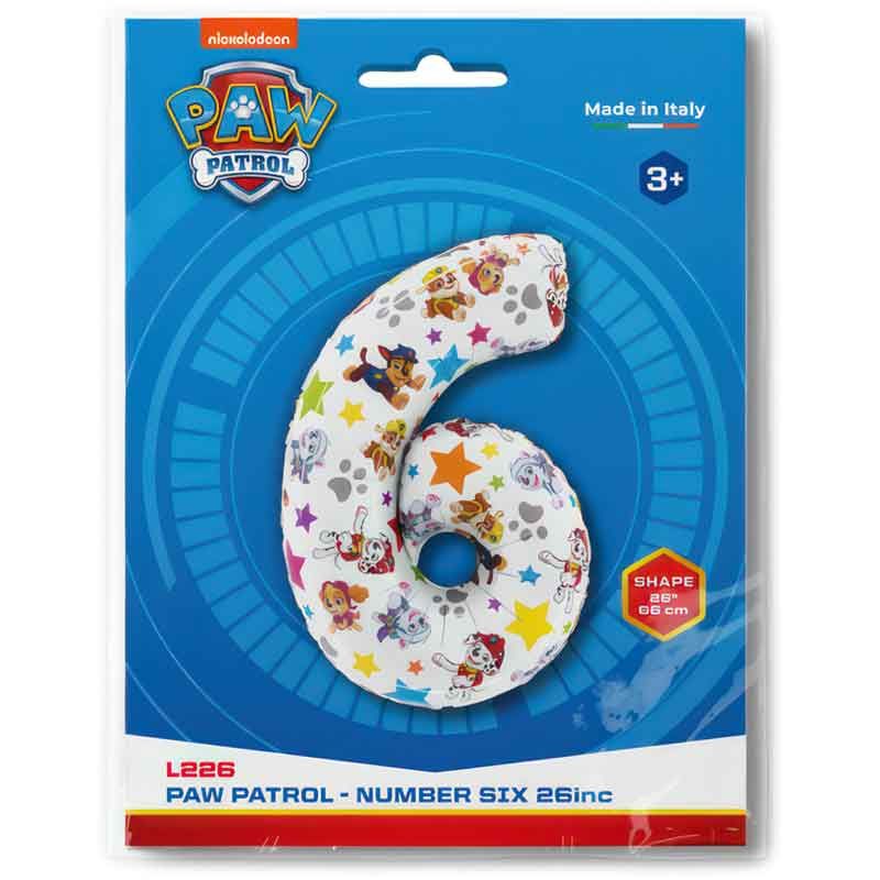 Age 6 Paw Patrol Party Balloon - Image 2