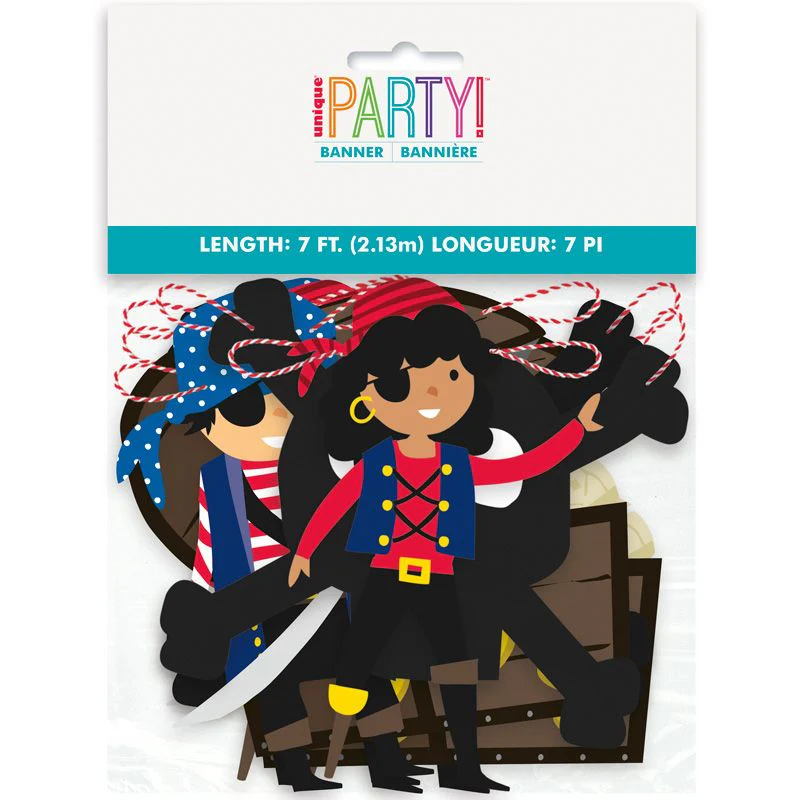 Ahoy Pirate Birthday Party Banner - Image 2