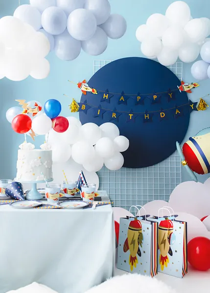 Airplane Happy Birthday Party Banner, 2.5 m - Image 5