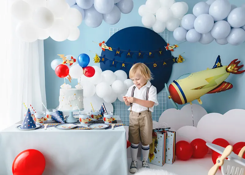 Airplane Happy Birthday Party Banner, 2.5 m - Image 6