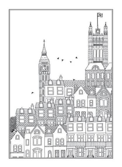 Amazing City An Anti-Stress Adult Colouring Book - Image 2