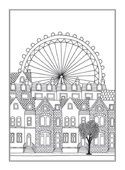 Amazing City An Anti-Stress Adult Colouring Book - Image 3