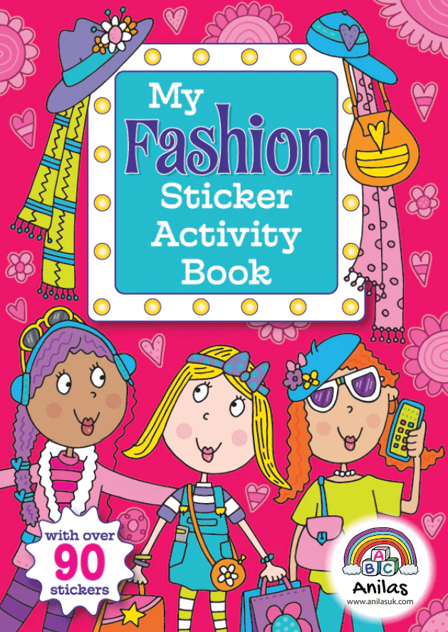 Anilas Girls Fun Fashion Sticker Books - Image 3