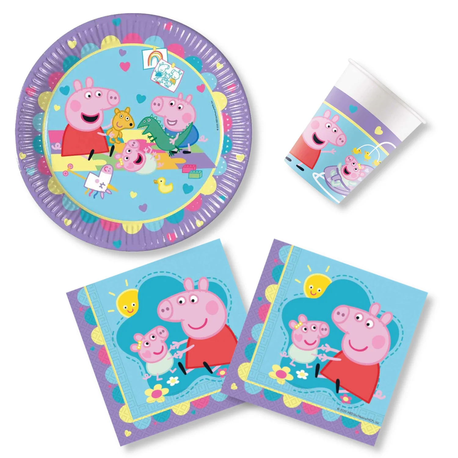 Anila's Peppa Pig Made With Love Party Pack for 16 people