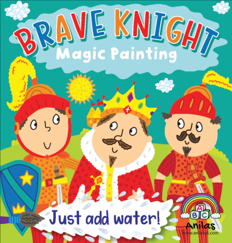 Anila's Set of 4 Aqua Magic Painting Books - Dinosaur, Unicorn, Mermaid & Brave Knight - Image 4