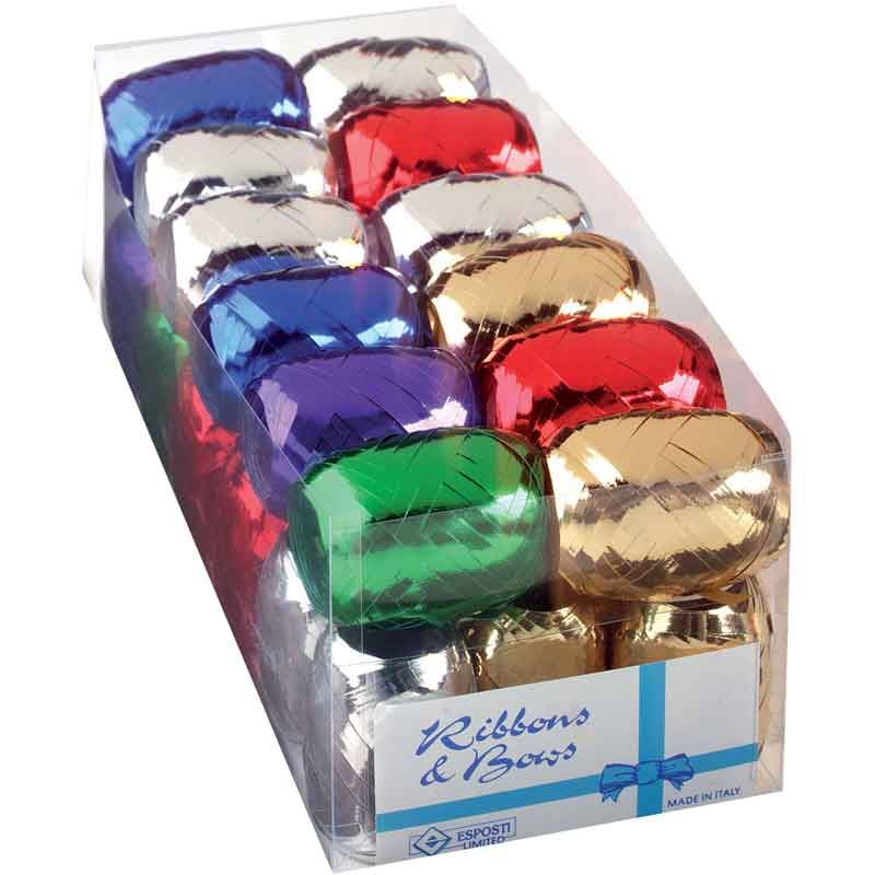 Assorted Metallic Colours Curling Ribbons (20m)