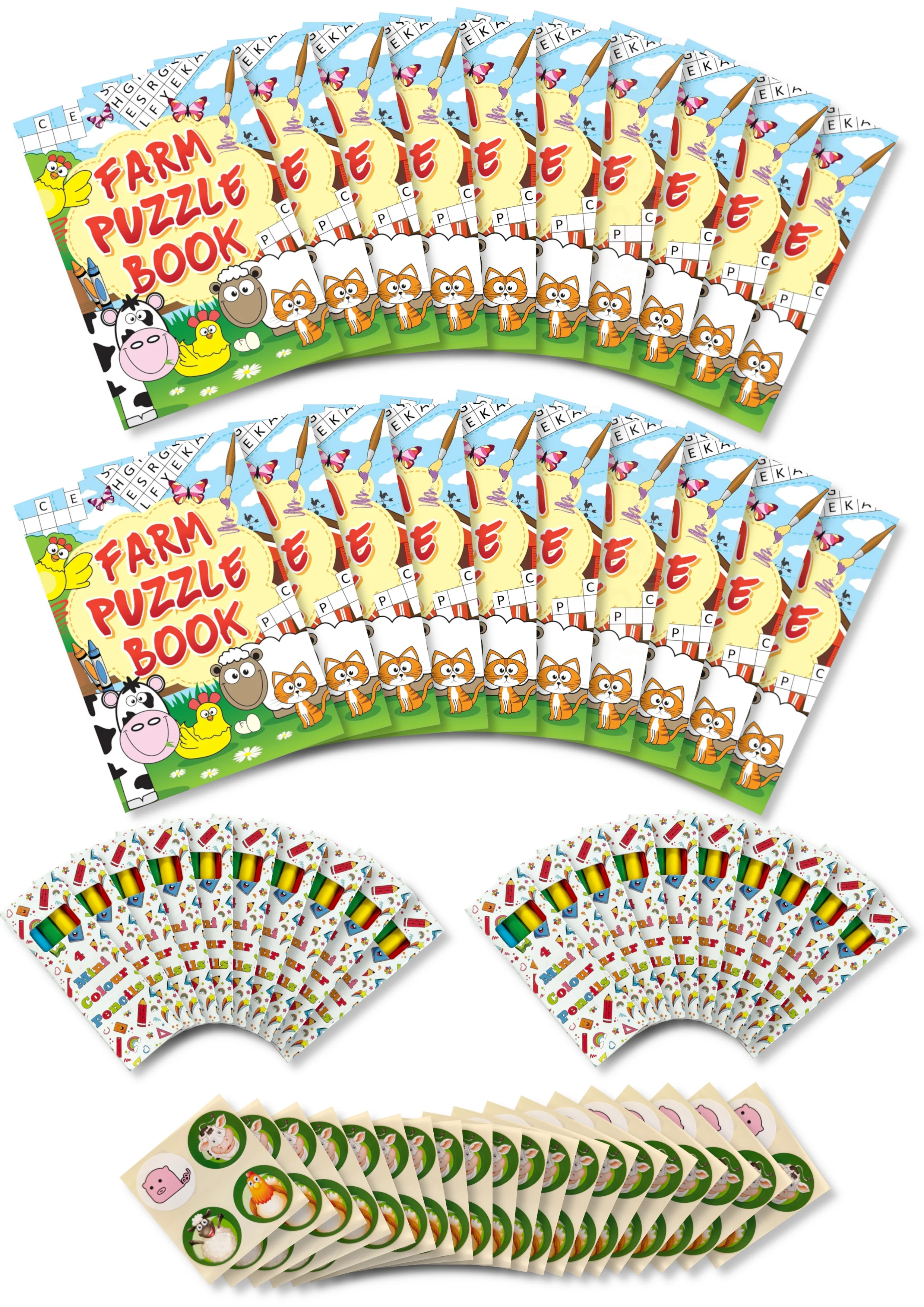 Assortment of 20 Themed Activity Books, 20 Sheets of Stickers and 20 Sets of Pencils - Image 12