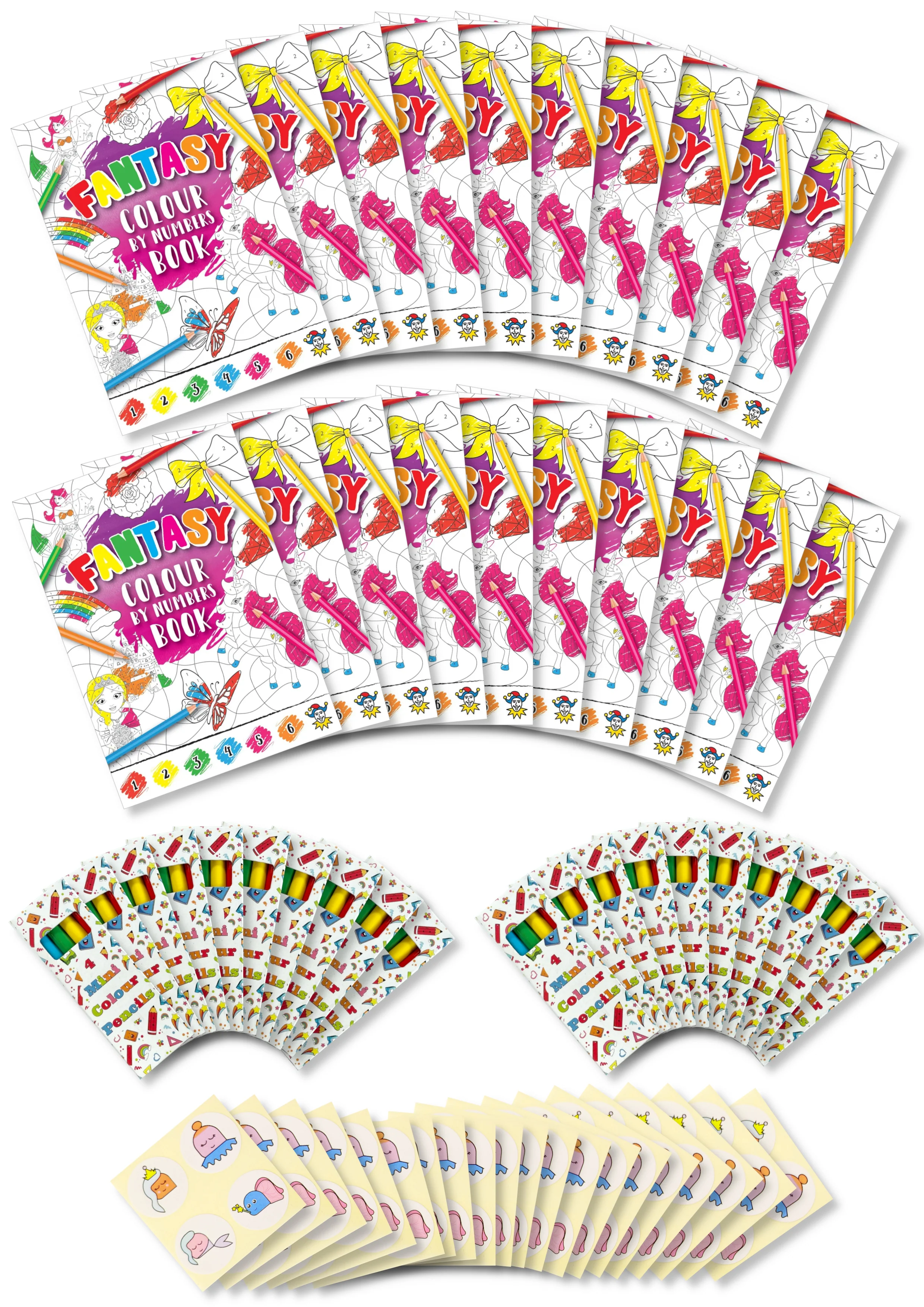 Assortment of 20 Themed Activity Books, 20 Sheets of Stickers and 20 Sets of Pencils - Image 13