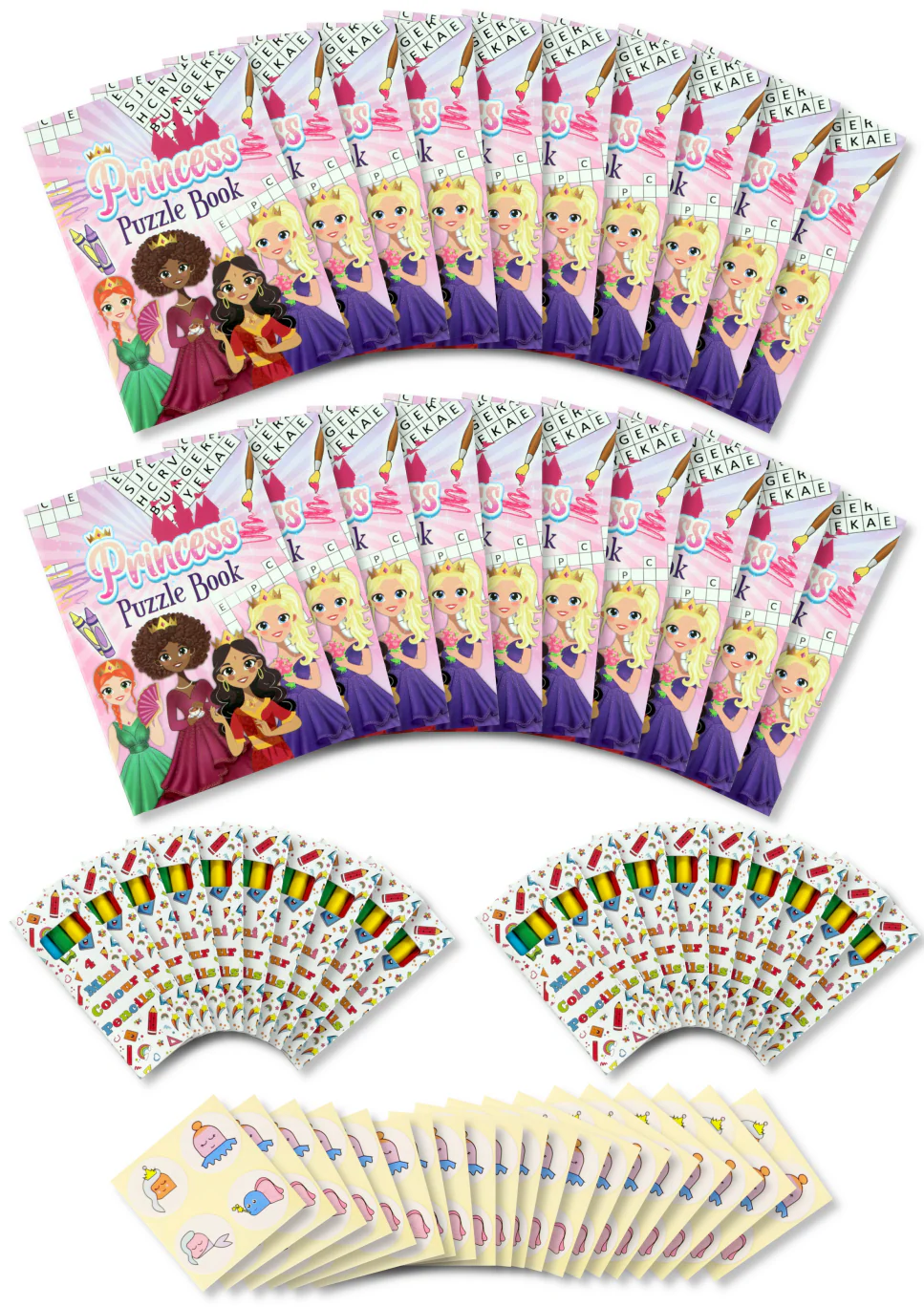 Assortment of 20 Themed Activity Books, 20 Sheets of Stickers and 20 Sets of Pencils - Image 15