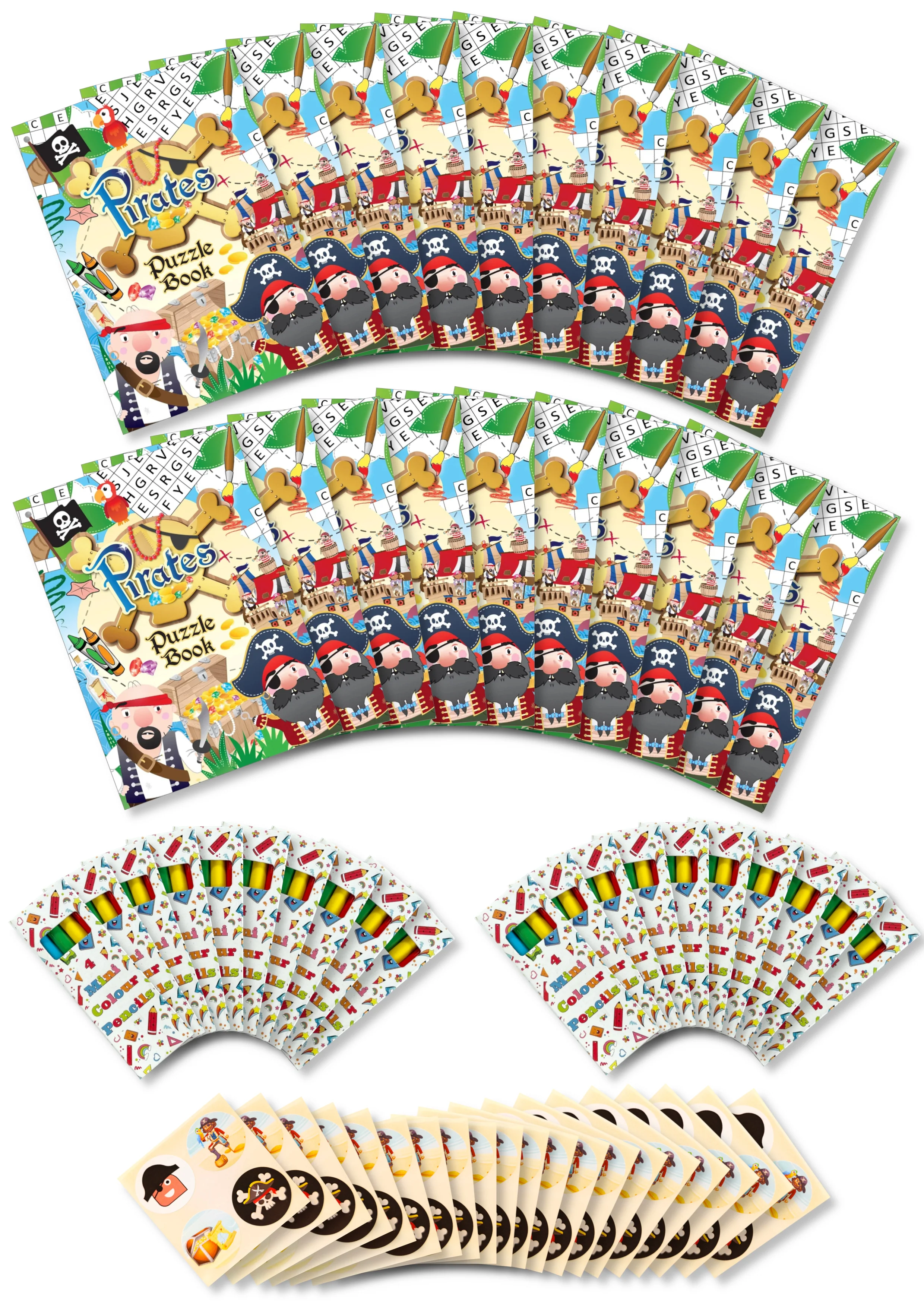 Assortment of 20 Themed Activity Books, 20 Sheets of Stickers and 20 Sets of Pencils - Image 5