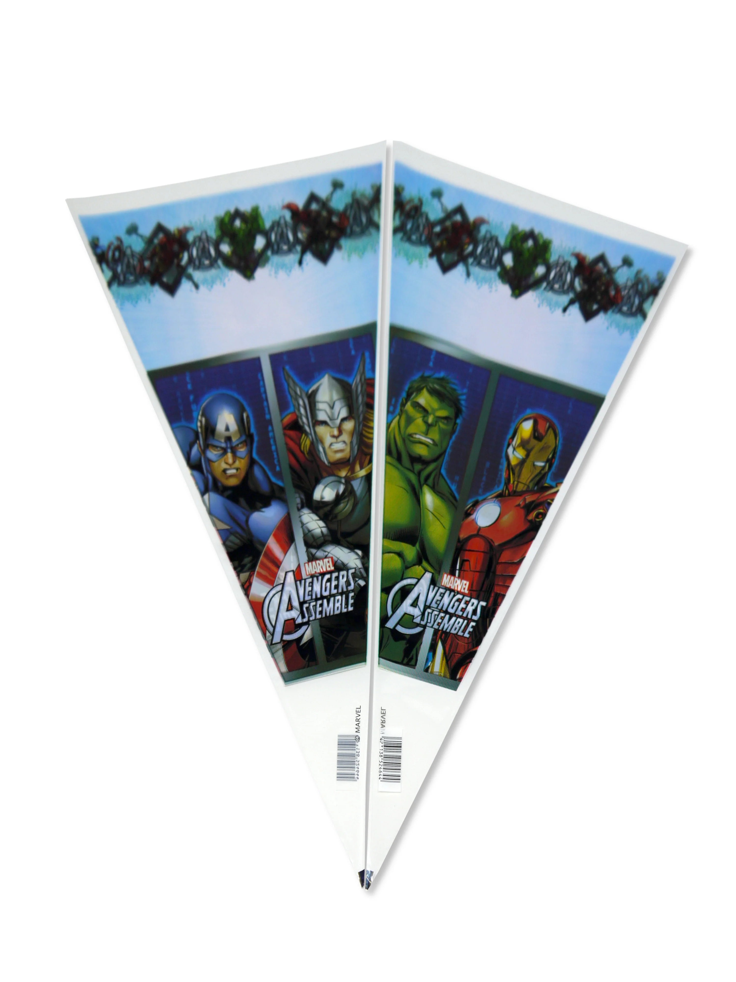 Avengers Cellophane Cone Sweet Bags (pack of 10)