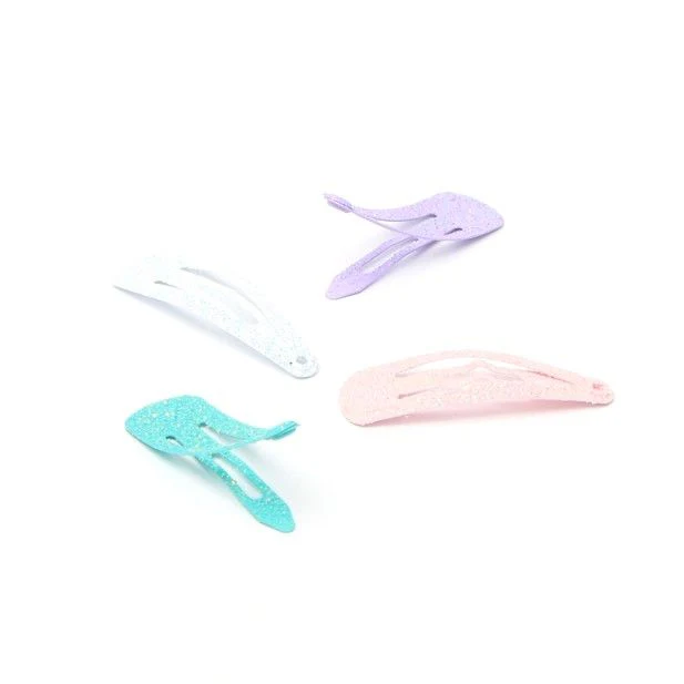 Babies Frosted Glitter Snap Clips Hair Accessories 3cm (Pack of 8) - Image 4