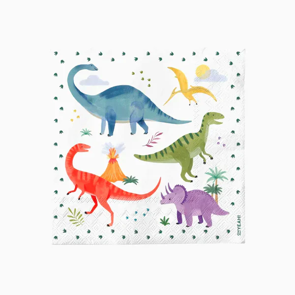 Baby Dino Paper Napkins 33 x 33 cm (pack of 20)