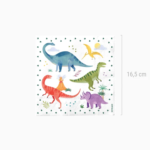 Baby Dino Paper Napkins 33 x 33 cm (pack of 20) - Image 3