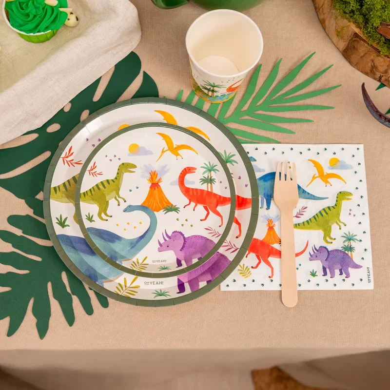 Baby Dino Paper Plates 17 cm (Pack of 6) - Image 3