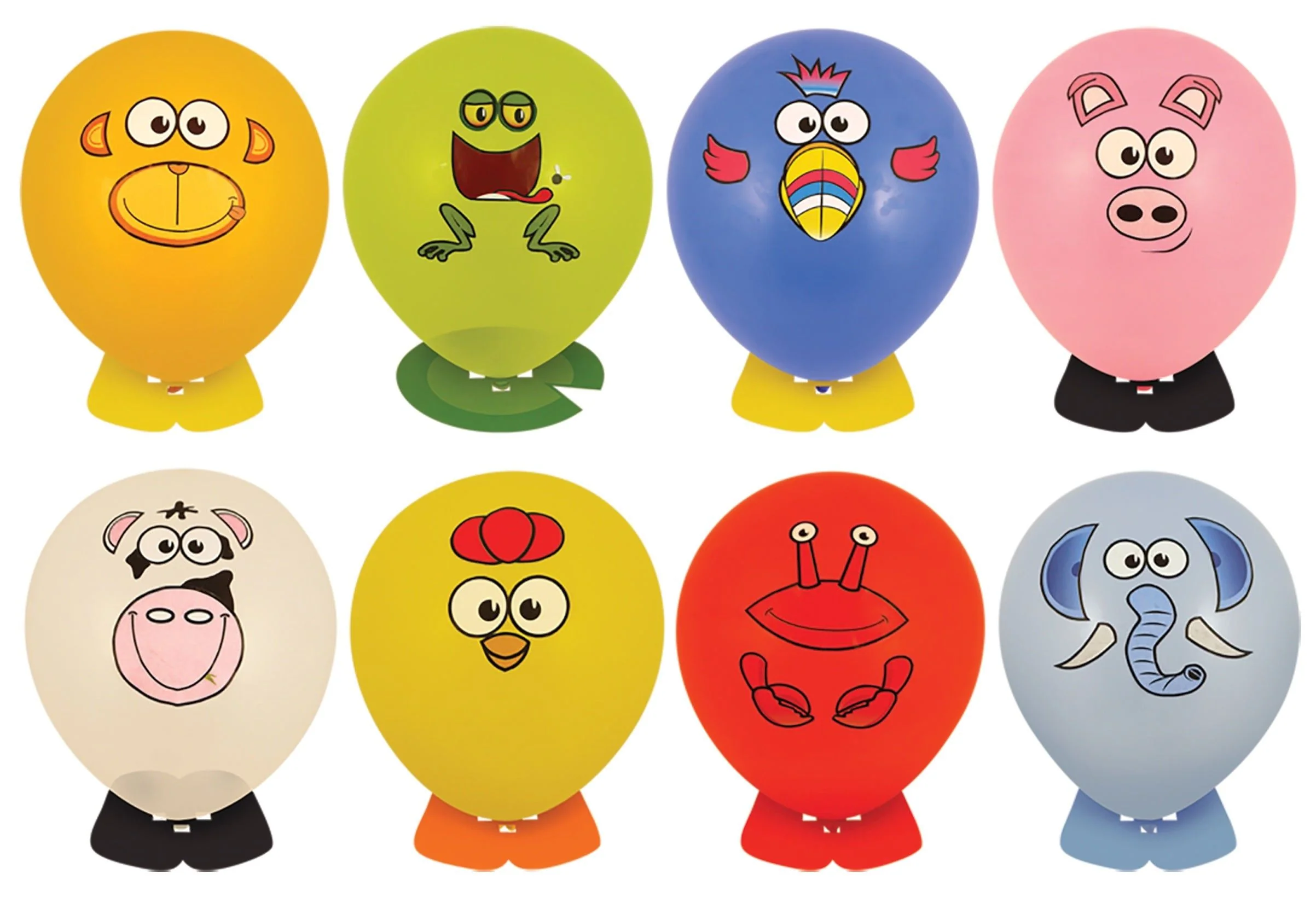 Balloon Animal Head with Feet and Stickers