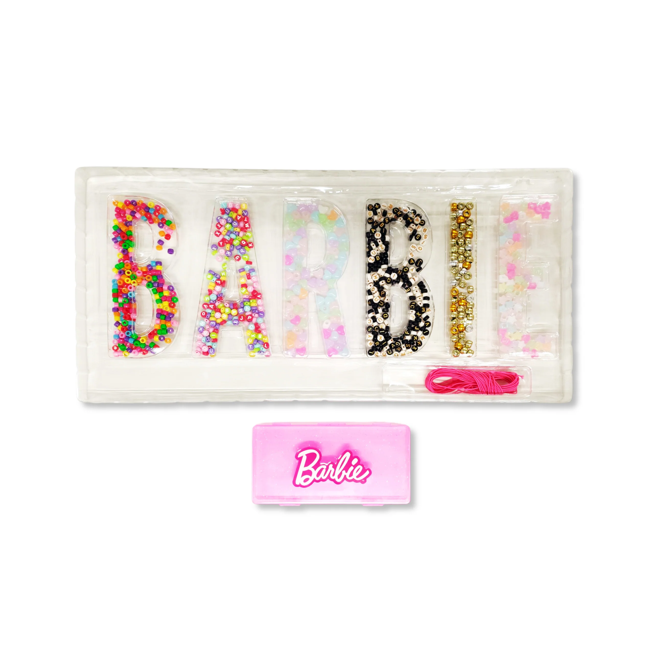 Barbie Beads Super Set, Make Jewellery, Hair Accessories & More (Over 1000 beads) - Image 4