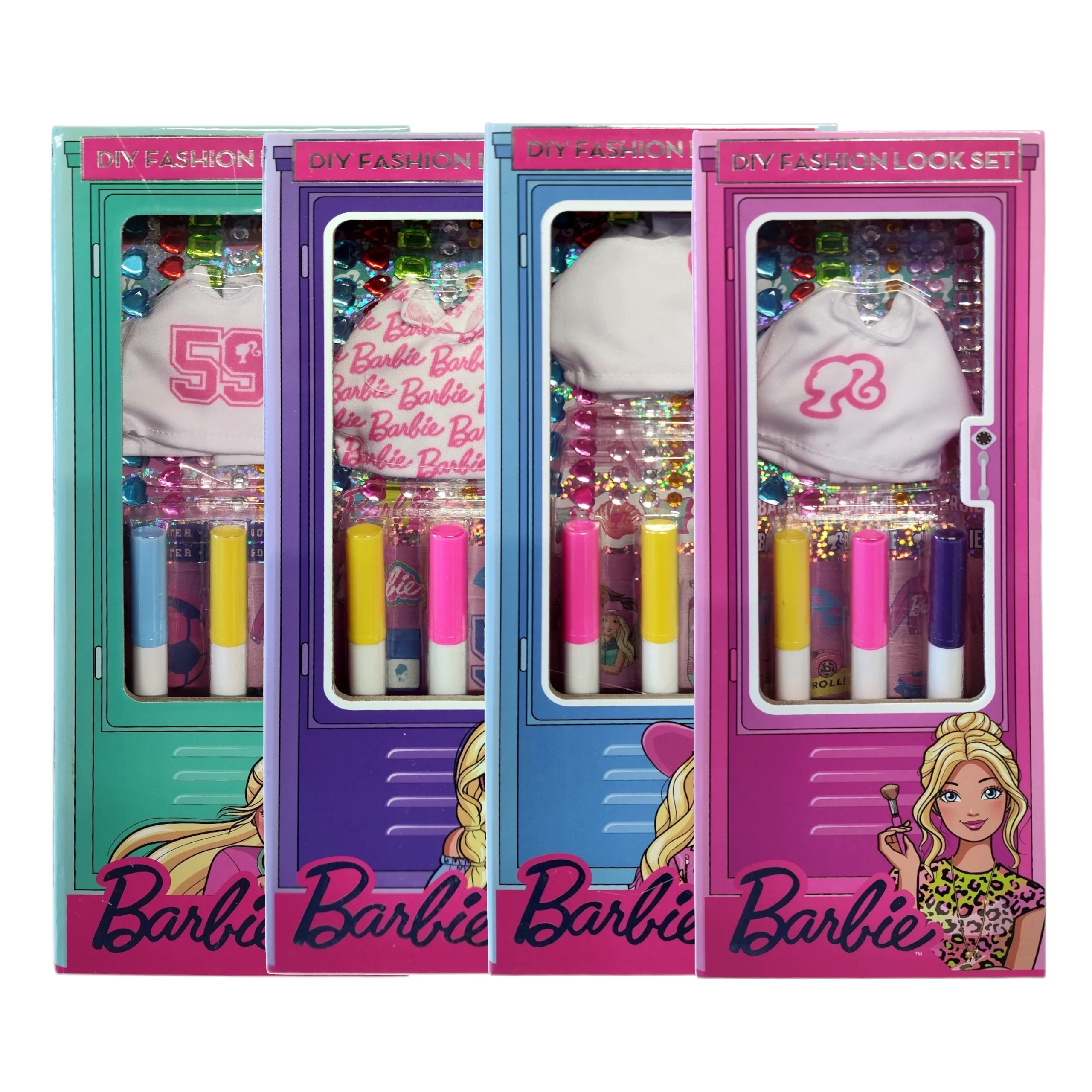 Barbie Fashion Locker, Customize Your Own Barbie Outfit - 4 assorted designs