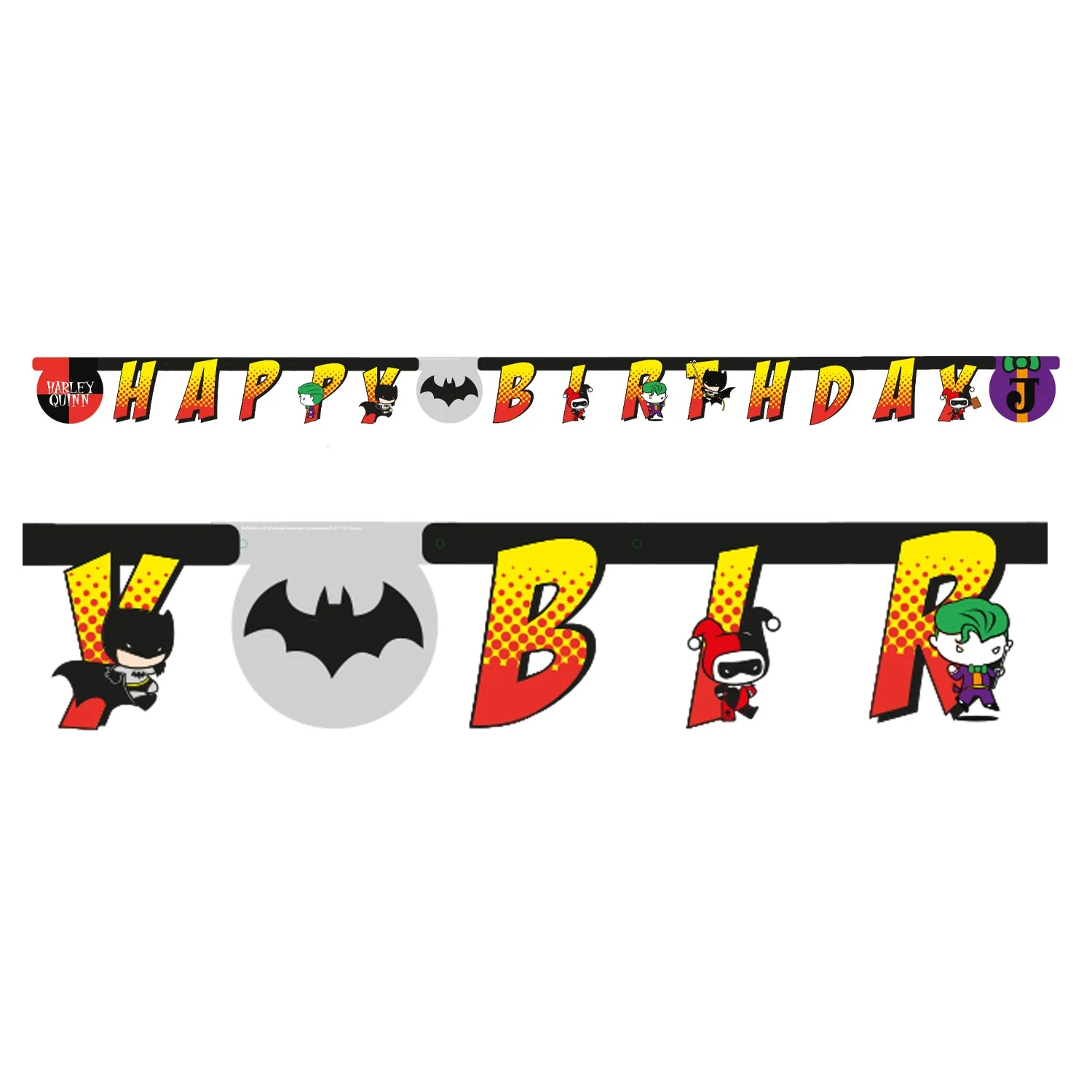 Batman vs Joker Birthday Party Banner
