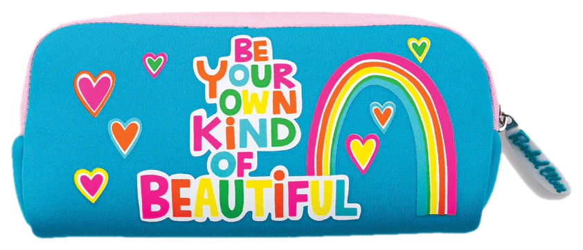 Be Your Own Kind Of Beautiful Neoprene Pencil Case by Rachel Ellen Designs