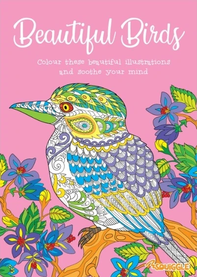 Beautiful Birds An Anti-Stress Adult  Colouring Book