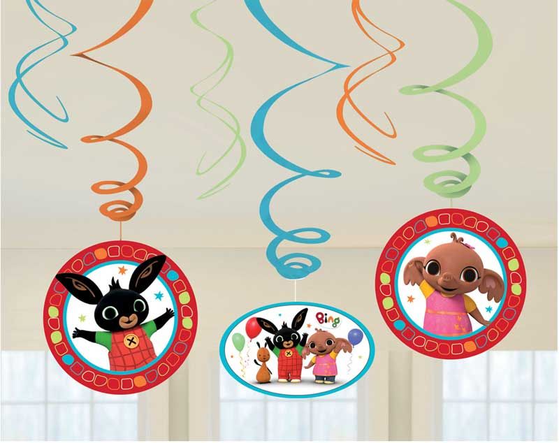 Bing Swirl Hanging Birthday Party Decorations