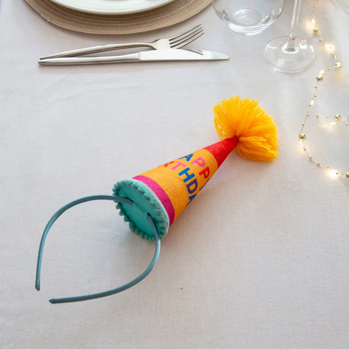 Birthday Brights Happy Birthday Headband - Image 2
