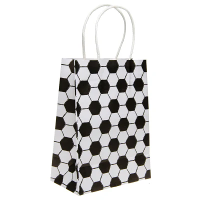 Black and White Football Party Bag
