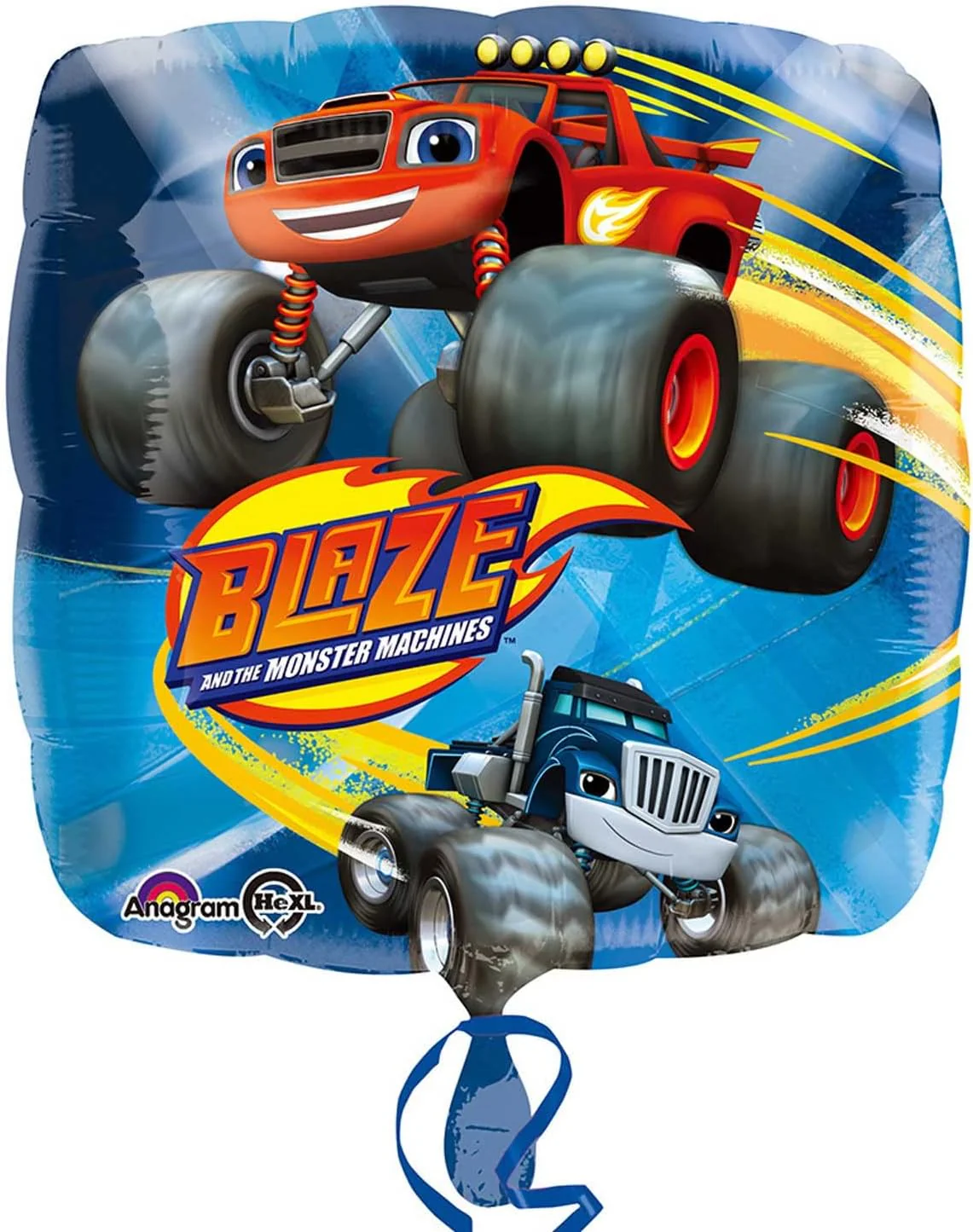 Blaze Square Foil Birthday Party Balloon (43cm) - Image 2