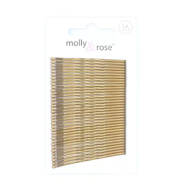 Blonde Kirby Hair Grips - 45mm (Pack of 36)
