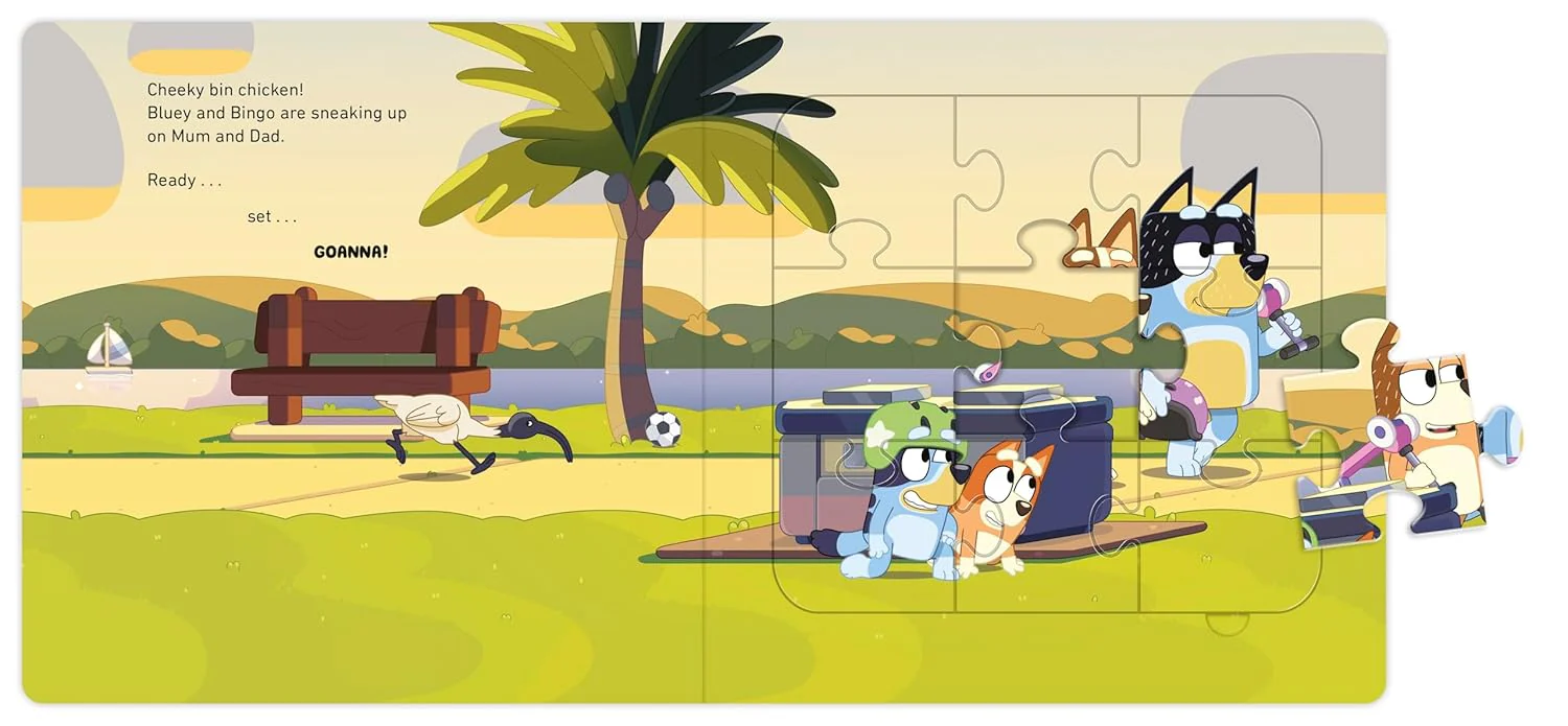 Bluey A Jigsaw Puzzle Board Book inc 4 Puzzles - Image 4