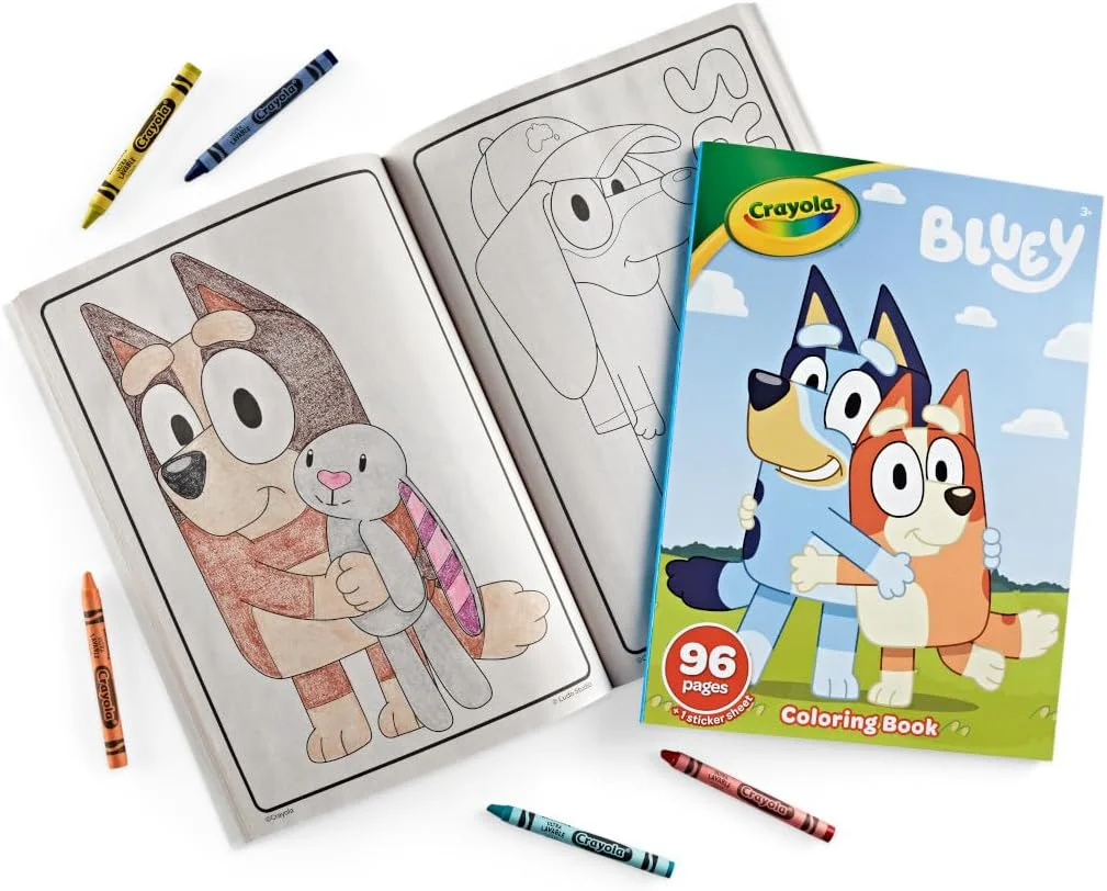 Bluey Crayola 96 Page Colouring Book - Image 3