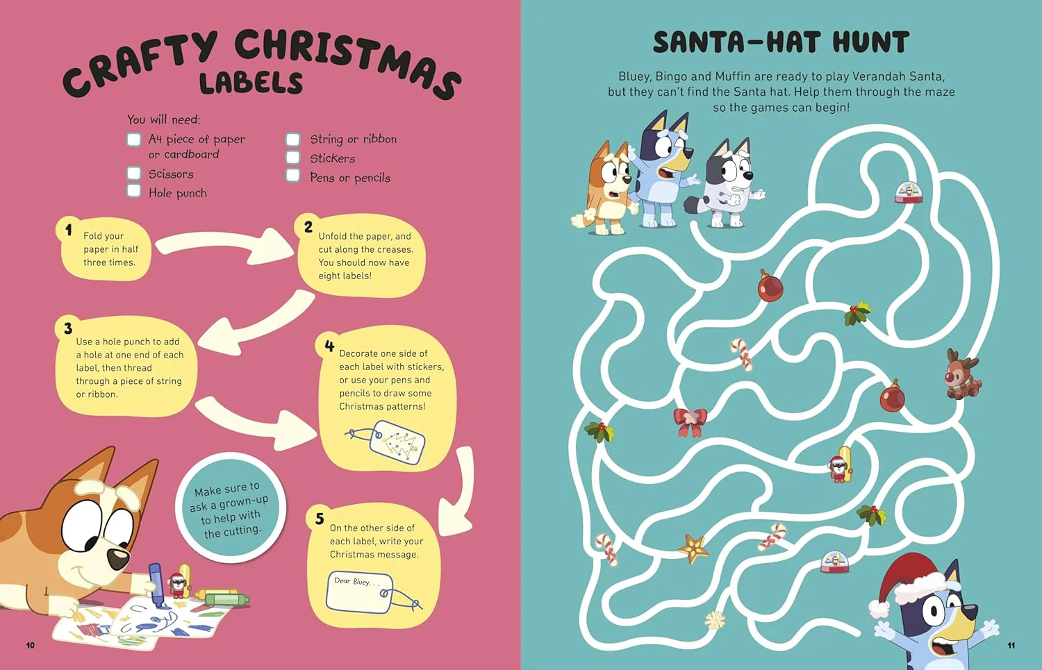 Bluey: Hooray It's Christmas Sticker Activity Book - Image 4