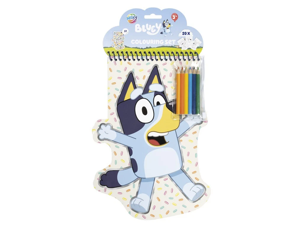 Bluey Shaped Colouring Set - Image 3