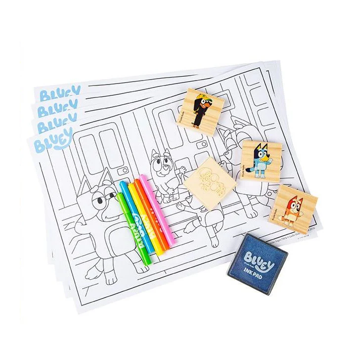 Bluey Wooden Ink Stampers Tower Activity Set - Image 2