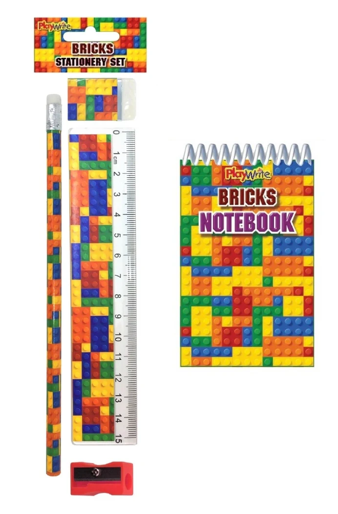 Bricks Five Piece Stationery Set 2