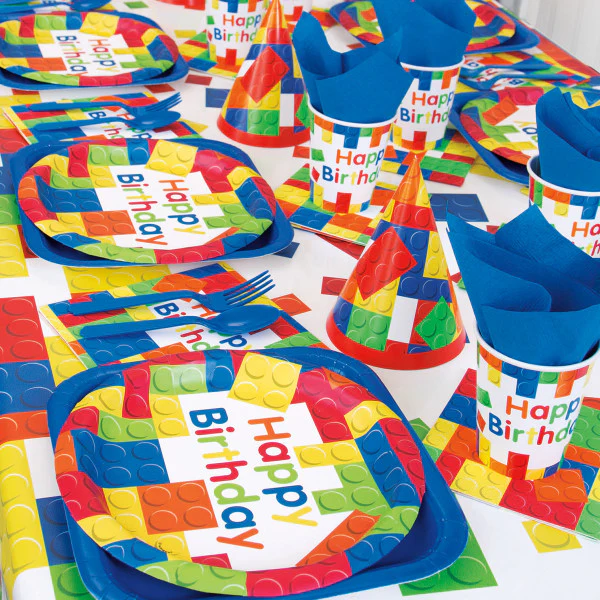 Bricks Happy Birthday Table Cover - Image 4