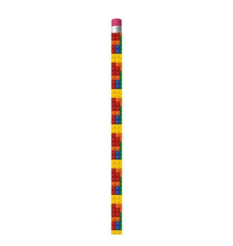 Bricks Pencil with Eraser Top