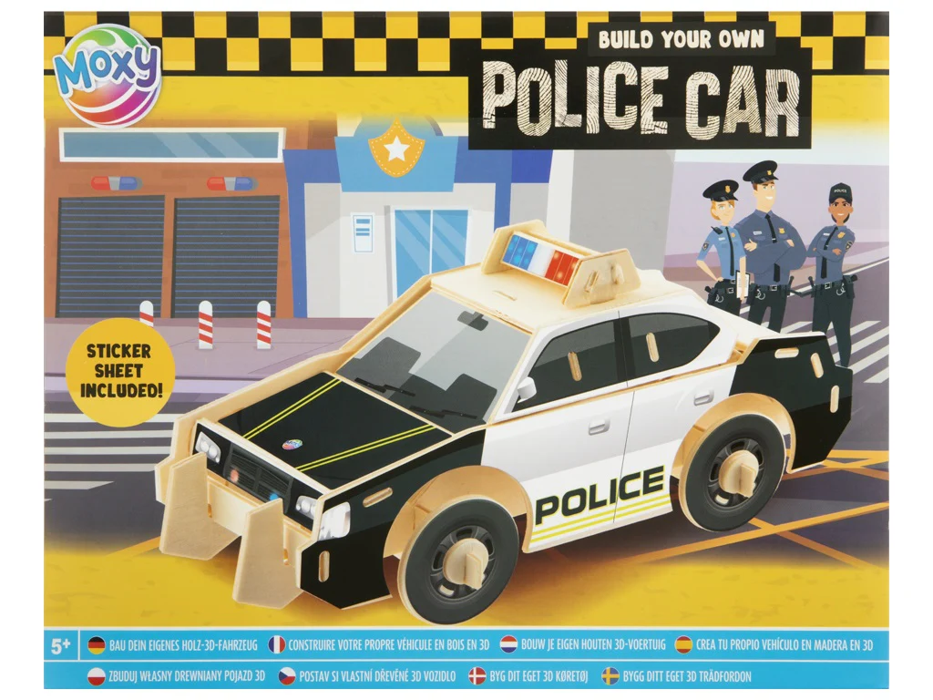 Build Your Own Wooden 3D Vehicle, Police Car, Fire Truck, Digger, Dump Truck - Image 12