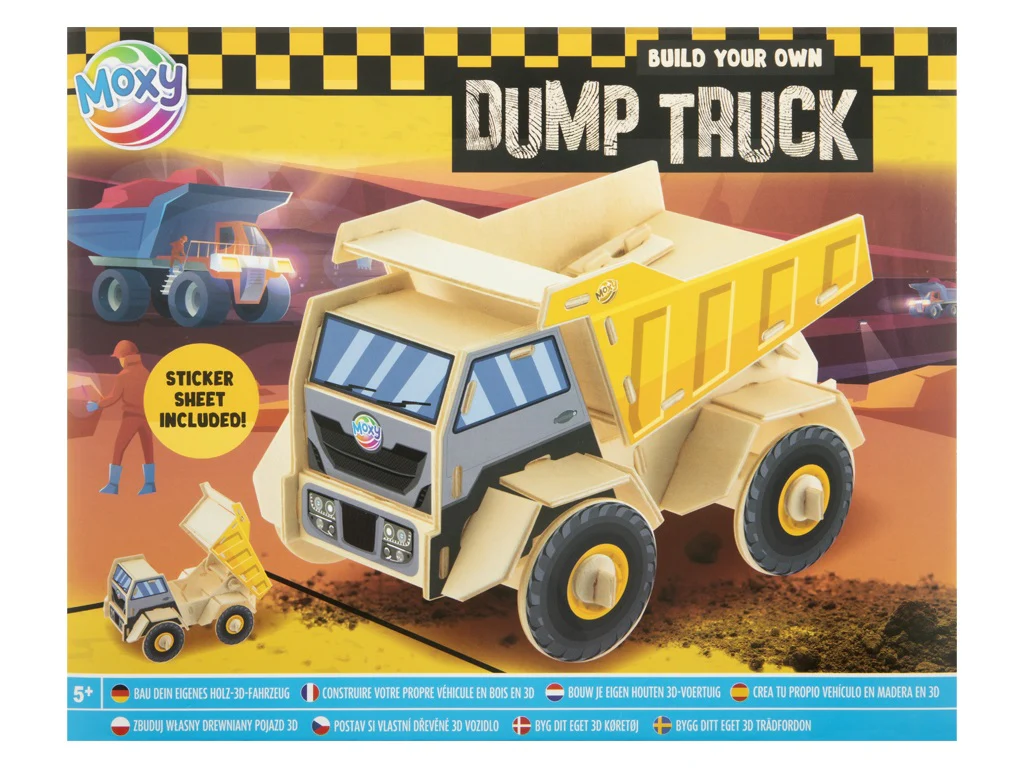 Build Your Own Wooden 3D Vehicle, Police Car, Fire Truck, Digger, Dump Truck - Image 5