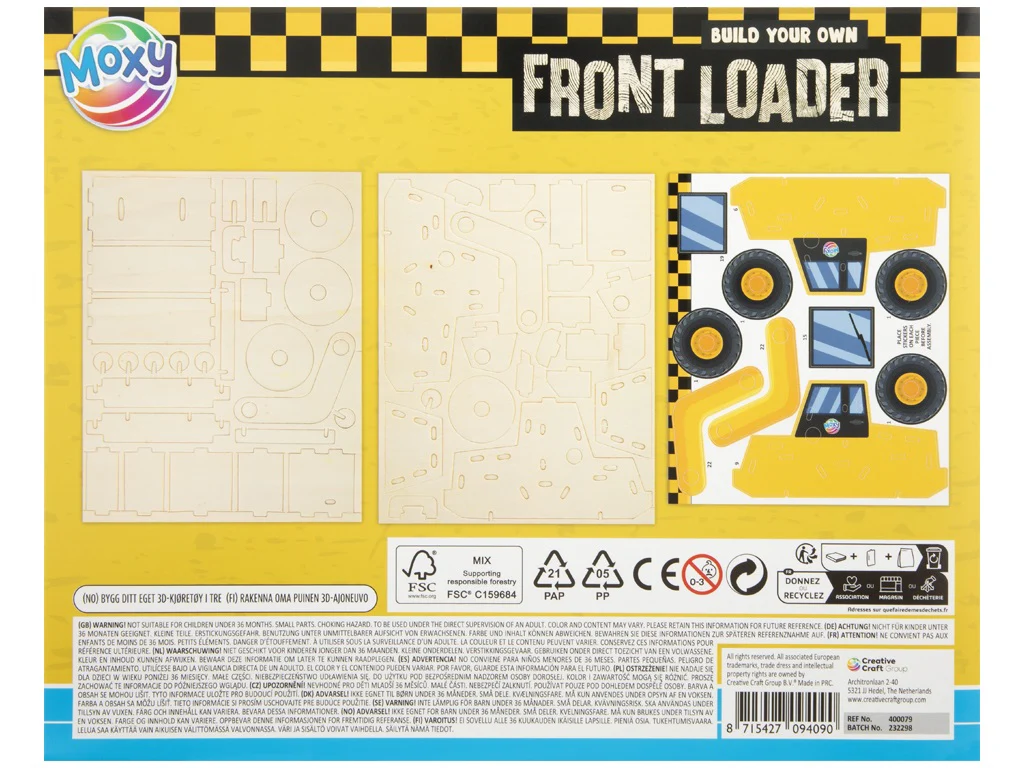 Build Your Own Wooden 3D Vehicle, Police Car, Fire Truck, Digger, Dump Truck - Image 8